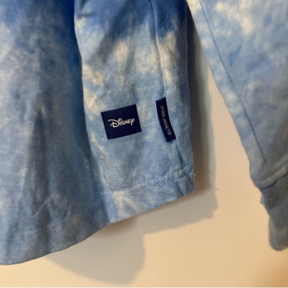 Disney Stitch Hawaiian Aloha Spirit Jersey Blue Womens Medium Long Sleeve - Picture 5 of 7